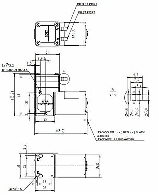 DCP-400 Abmessungen