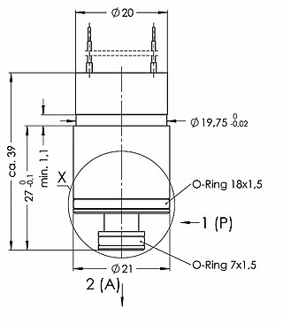 21mm Mikroventil Abmessungen