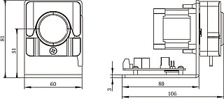 T100-WX10 Abmessungen