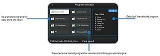 Pumpen-Parameter programmierbar