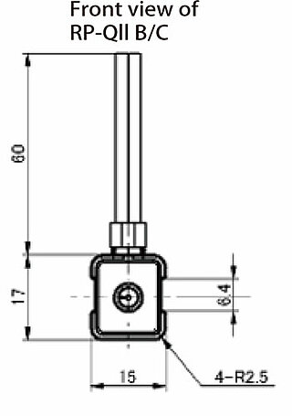 RP-QIII Schrittmotorpumpe Frontalansicht